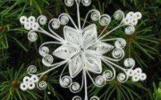 Квиллинг снежинка: видео для лучшего понимания техники