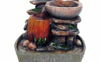 Фонтан своими руками в домашних условиях из различных материалов