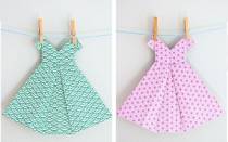 Оригами-платья из бумаги со схемами и примерами