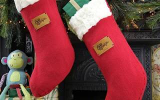 Рождественский носок своими руками из мягких и натуральных материалов