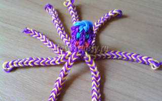 Осьминог из резинок: две основные техники плетения