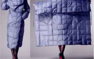 Выкройка пальто с цельнокроеным рукавом из модного журнала