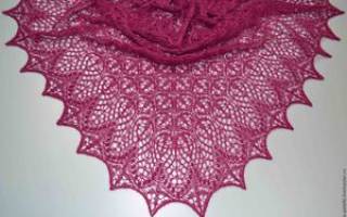 Шаль «цветочное эхо»: схема и описание изготовления изделия