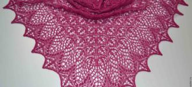 Шаль «цветочное эхо»: схема и описание изготовления изделия