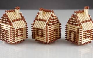 Спичечный домик: инструкция по изготовлению деревенского дома