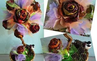 Мастер-класс «топиарий из осенних листьев»: используем природные материалы