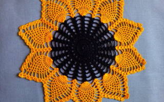 Прихватка-подсолнух крючком: схема и описание изделий