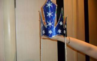 Корона для снежной королевы на карнавал