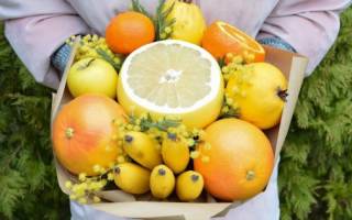 Букет из фруктов для современного подарка