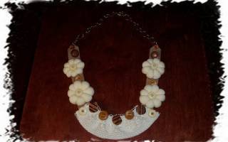 Ожерелье из ткани своими руками: простые уроки для рукодельниц