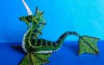Как сплести дракона из бисера: схема по интересным техникам