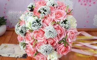 Букет-дублер своими руками с использованием различных материалов