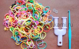 Русалка из резинок: простое плетение для девочек