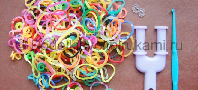 Русалка из резинок: простое плетение для девочек