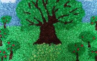 Мастер-класс по торцеванию из гофрированной бумаги на картинах