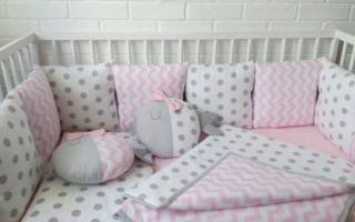 Бортик в детскую кроватку своими руками: технология пошива различных бамперов