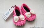 Пинетки-туфельки крючком для маленьких принцесс и принцев