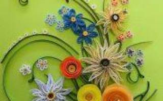 Квиллинг картины: мастер-класс с пошаговым фото красоты цветов и времен года