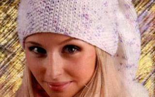 Шапка-колпак спицами: мастерим головной убор на каждый день