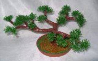 Сосна из бисера: мастер-класс по созданию леса на рабочем столе