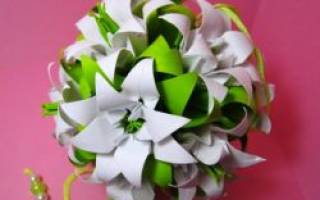 Кусудама для начинающих: схемы сборки гвоздики и лилии