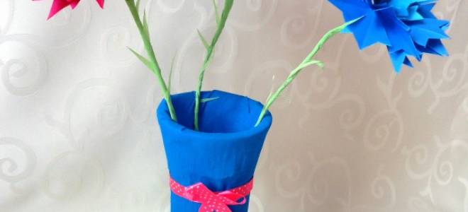 Василек из бумаги своими руками: варианты изготовления
