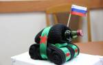 Танк из носков своими руками для необычного оформления подарка