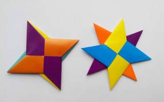 Оригами сюрикен: игрушки для настоящих поклонников наруто