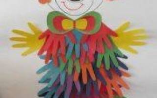 Аппликации из ладошек: делаем павлина, бабочку, цветок и елочку