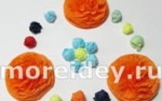 Аппликация из салфеток для детей: используем обычные материалы для творчества