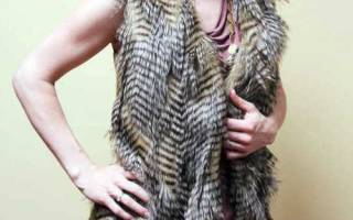 Меховой жилет своими руками из искусственного материала