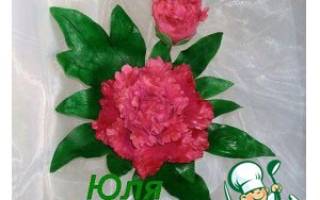Пион из мастики: мастер-класс по созданию вкусных цветочных украшений