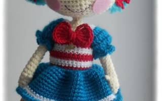 Мастер-класс по лалалупси крючком: делаем красивую и яркую куколку
