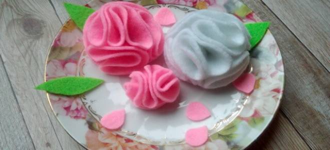 Цветок из фетра: простая и быстрая техника создания