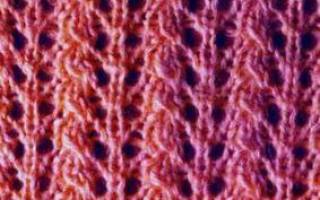 Ажурные схемы спицами для красивых узоров