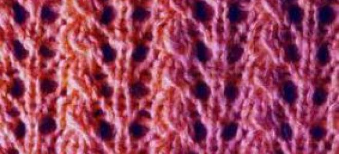 Ажурные схемы спицами для красивых узоров