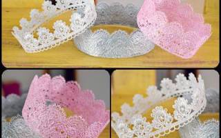 Корона из кружева своими руками в нескольких вариантах