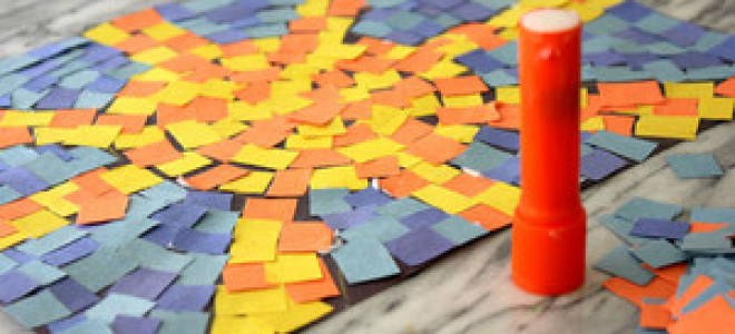 Мозаика из бумаги своими руками для малышей