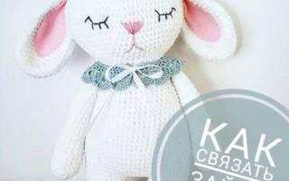 Зайка амигуруми с длинными ушами за пару часов