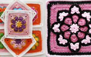 Афганский квадрат крючком со схемами: от простого к сложному