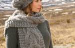 Берет из толстой пряжи: согреваемся в непогоду