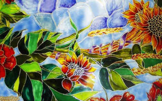 Мастер-класс по росписи по стеклу витражными красками для начинающих