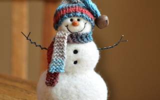 Снеговик своими руками: различные варианты рукоделия