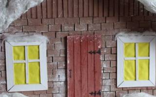 Поделки зимнего домика: встречаем новый год во всей красе