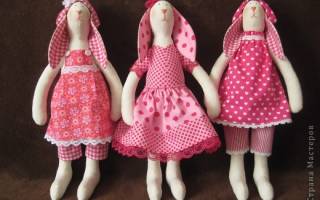 Выкройка зайца тильда: пошив милой игрушки своими руками