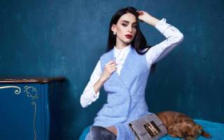 Зимнее вязаное платье для уютных и теплых вечеров