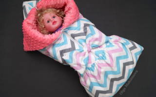 Конверт-одеяло для новорожденного своими руками с красивыми узорами
