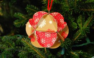 Новогодние игрушки из бумаги: видео-уроки и полезные советы для каждого