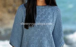 Ажурные пуловеры спицами на примере моделей для женщин