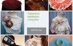 Женская манишка на спицах: простые варианты